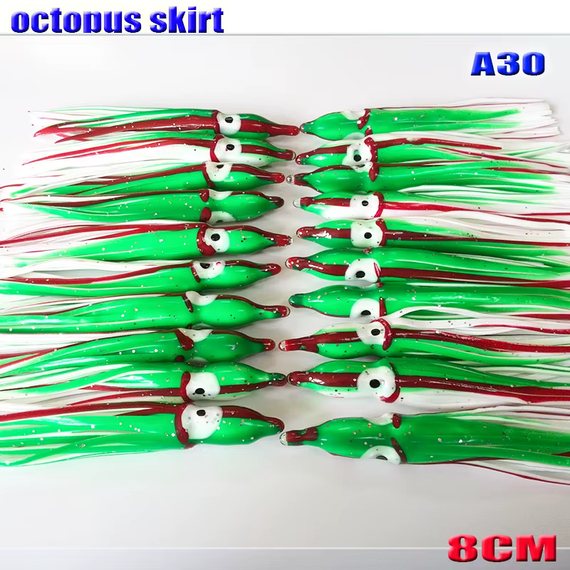 Faldas de pulpo para señuelo – 8 cm, 17 modelos disponibles - imagen 4