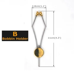 MNFT Kit de atado de moscas Bullet Head con bobina y soporte