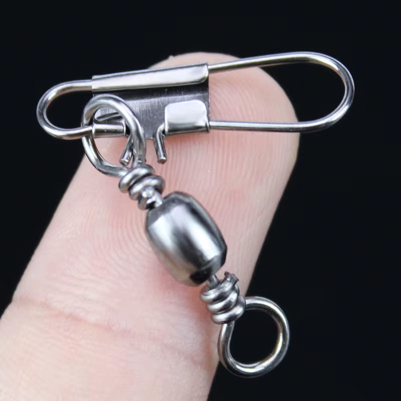 Conector Giratorio Inox Señuelo Anzuelo a Presión – Accesorio - imagen 2