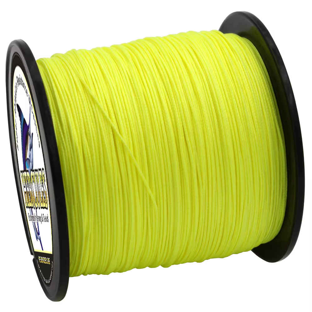 Hércules hilo trenzado 8 hebras amarillo fluorescente para pesca - imagen 2
