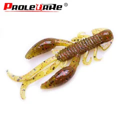 Cebo de camarón suave con aroma a sal – Jig giratorio para lubina