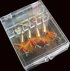 Cucharas Giratorias Triple con Anzuelo – 4 Señuelos Artificiales