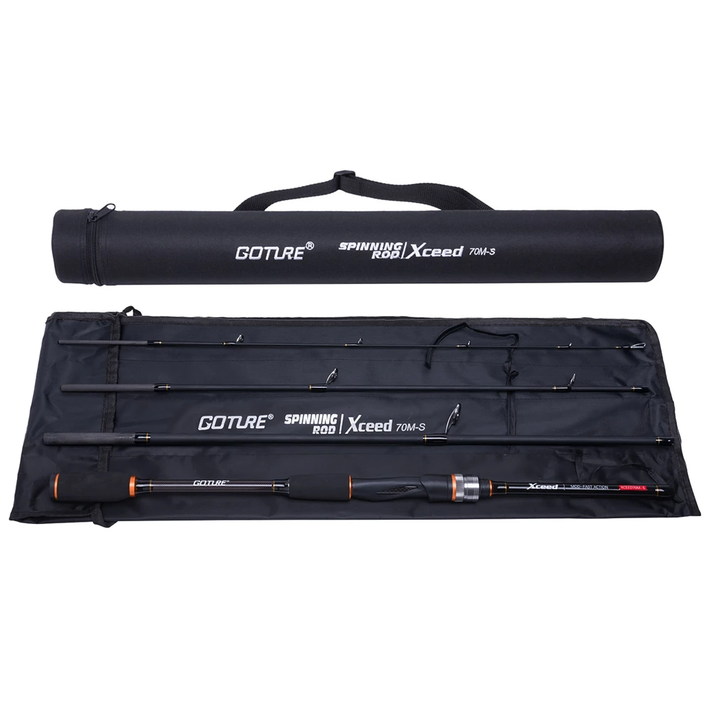 Goture Caña spinning fibra carbono para Lucio – 4 piezas 1,98m - imagen 2