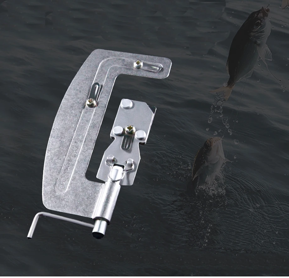 Herramienta de pesca portátil en mano