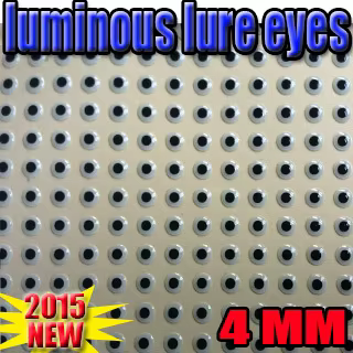 Ojos de pez 3D luminosos 4mm para pesca nocturna - imagen 3