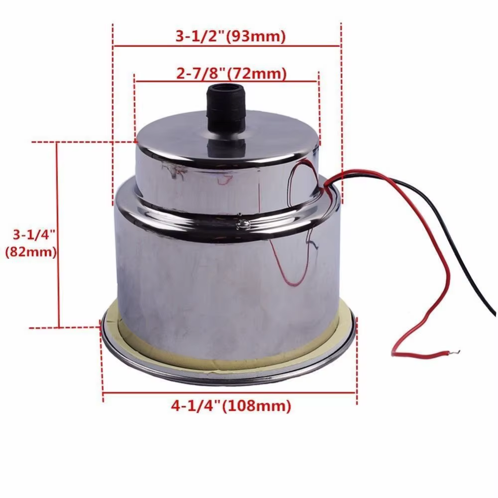 Portavasos LED 12V acero inoxidable para yate pesca deportiva - imagen 5