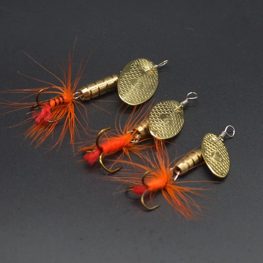 Señuelo Spinner Buzz de pesca con cucharas giratorias y plumas - imagen 5