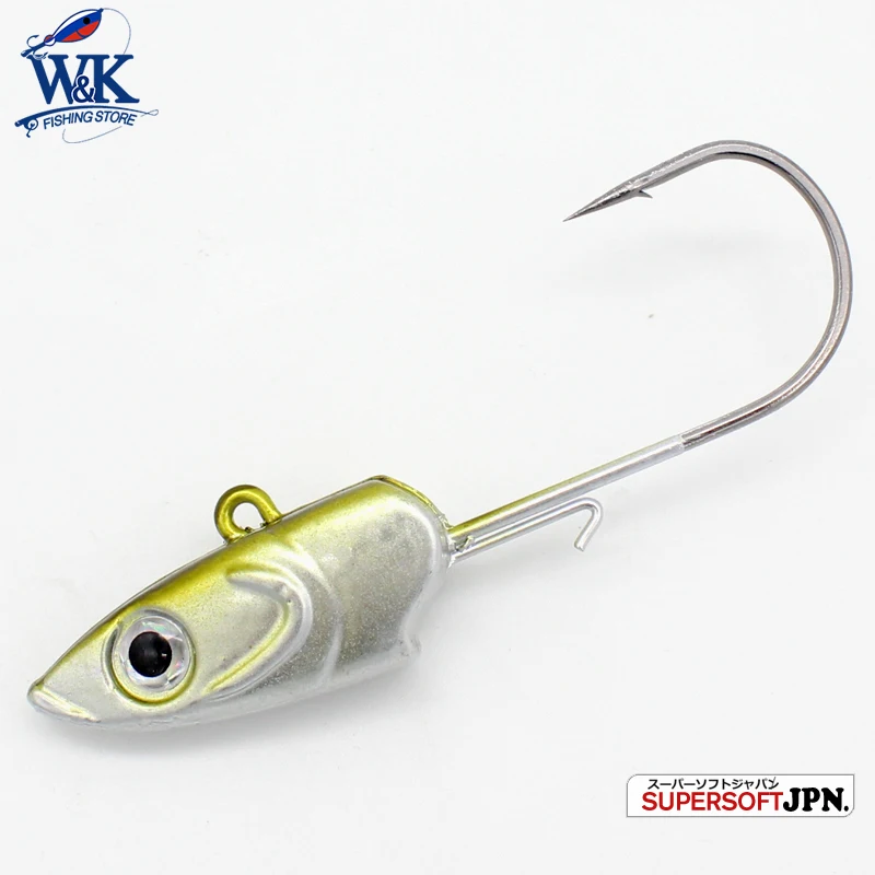 WK Strong Jig Head – Cabeza weights grande 8/0 para vinilos