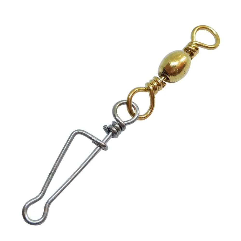 Eslabones giratorios con mosquetón italiano inox para carpa y trucha - imagen 4