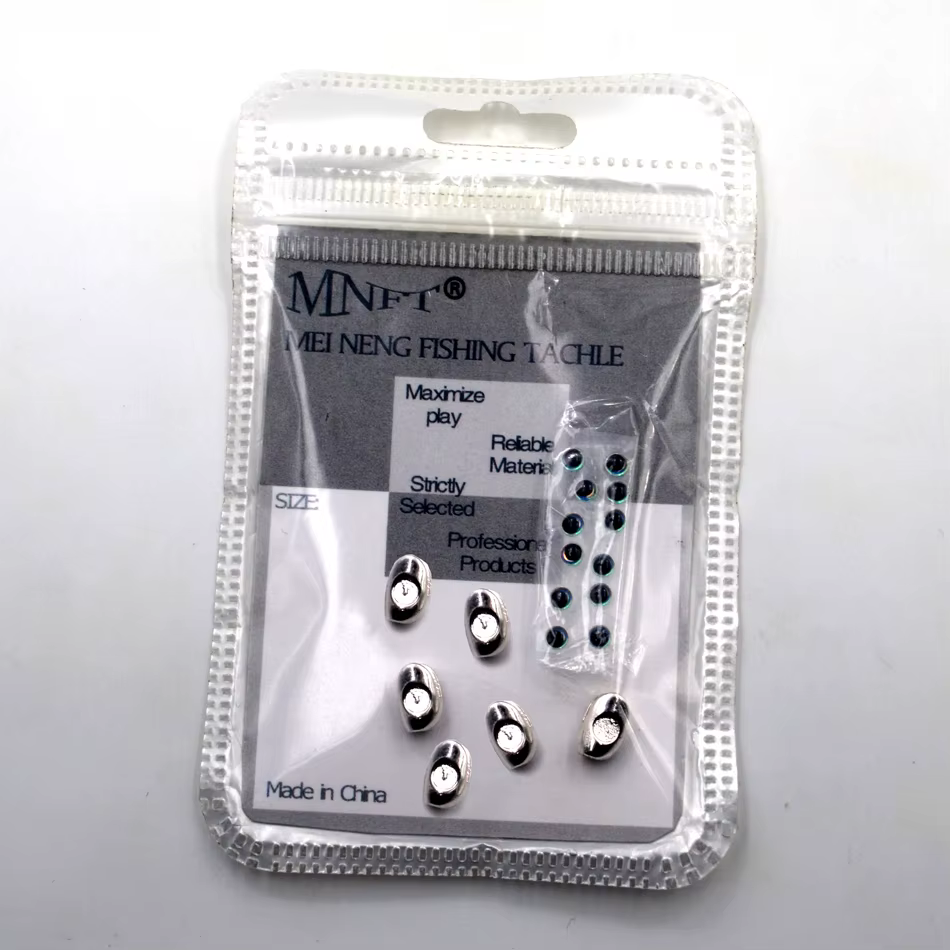 MNFT Jig Head calavera ponderada ojos 3D para moscas L/M/S - imagen 5