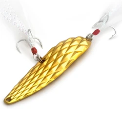 JUYANG Señuelos de Metal – Cuerpo macizo para pesca deportiva