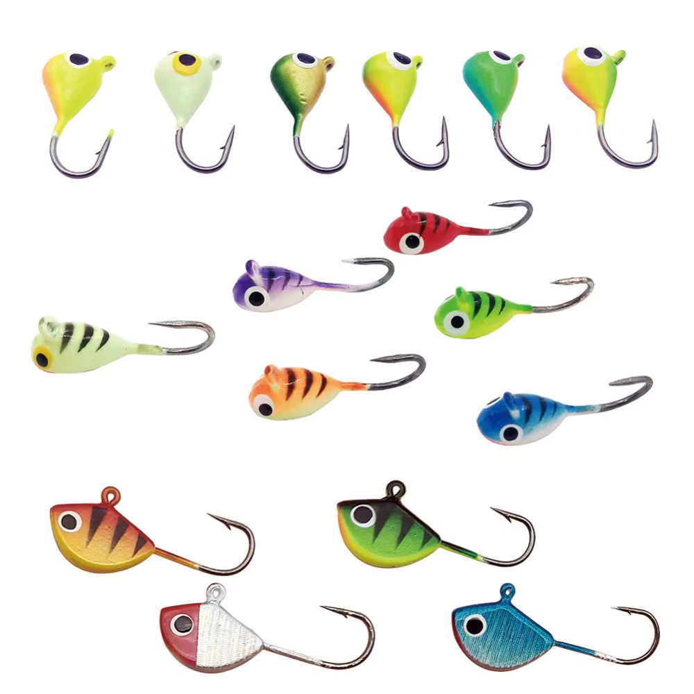Jig Head INFOF cabezas plomo – señuelos para pesca en hielo invernal - imagen 3
