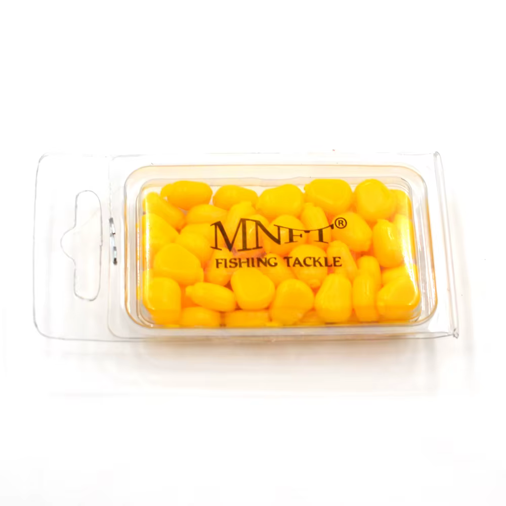 MNFT Cebo maíz para carpa – Señuelo artificial rojo y amarillo - imagen 4