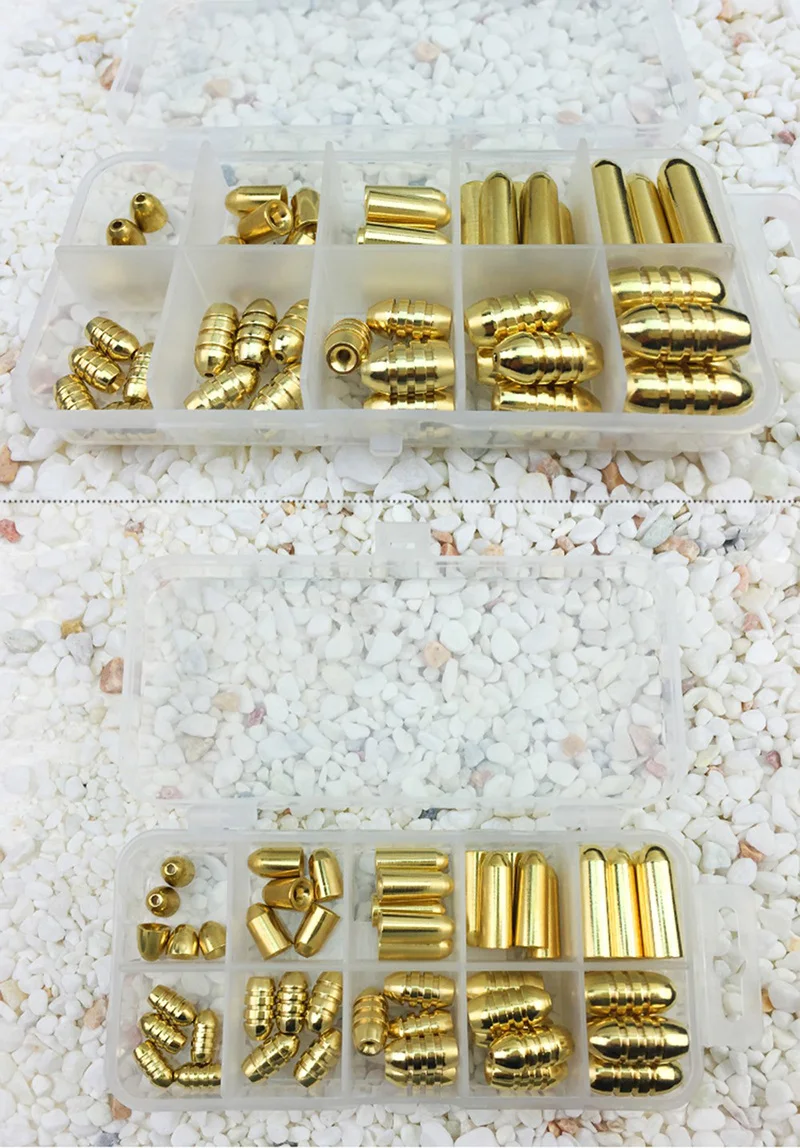 Plomos de bala de cobre con accesorios de pesca para aparejos - imagen 5