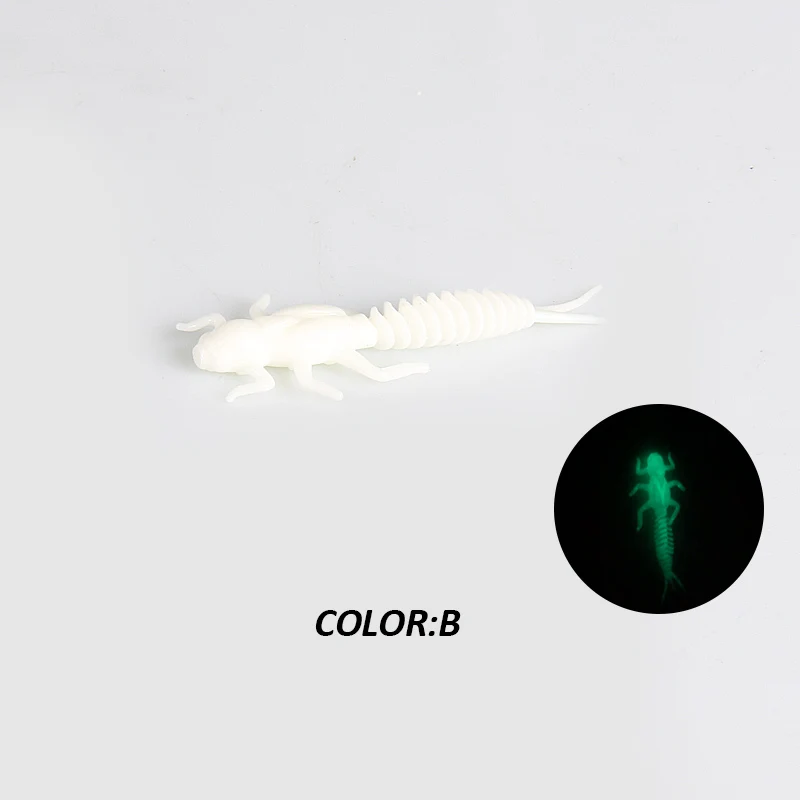 Nimbaits de alcance vinilos silicona larva para pesca en agua dulce - imagen 2