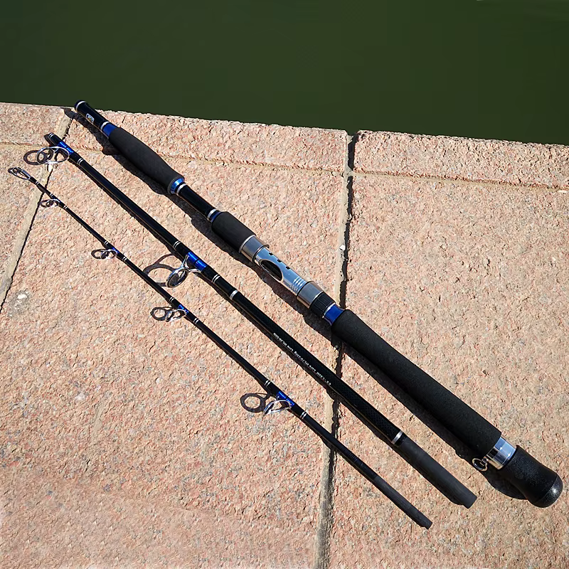 Caña jigging de carbono duro varias secciones para surf y barco - imagen 4