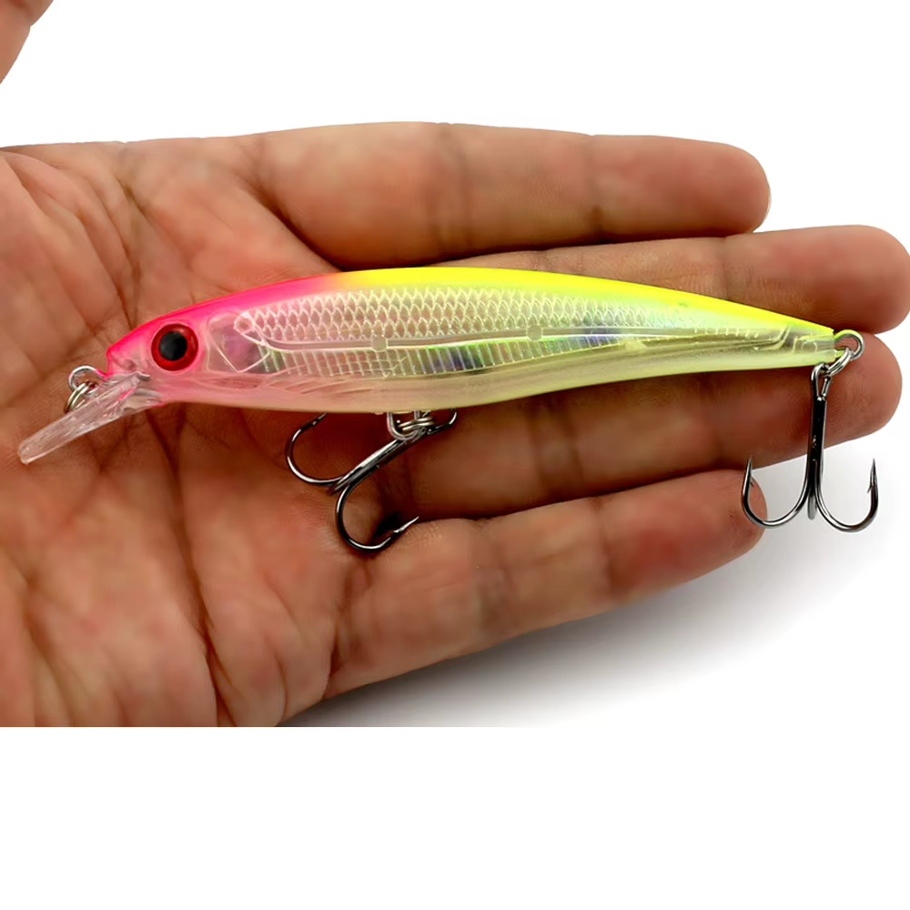 Señuelo Flotante 10,7 cm – Minnow Ojos 3D Acabado Láser