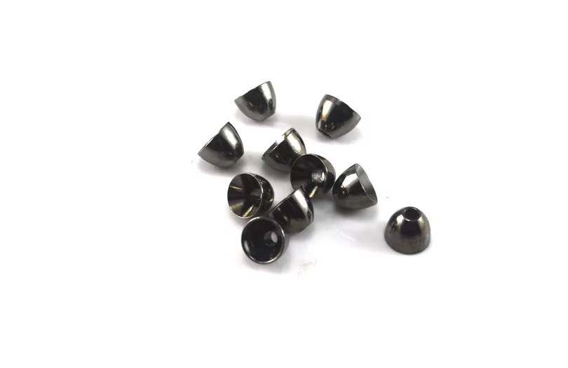 MNFT Cabeza de cono latón para moscas con bolas níquel negro - imagen 4