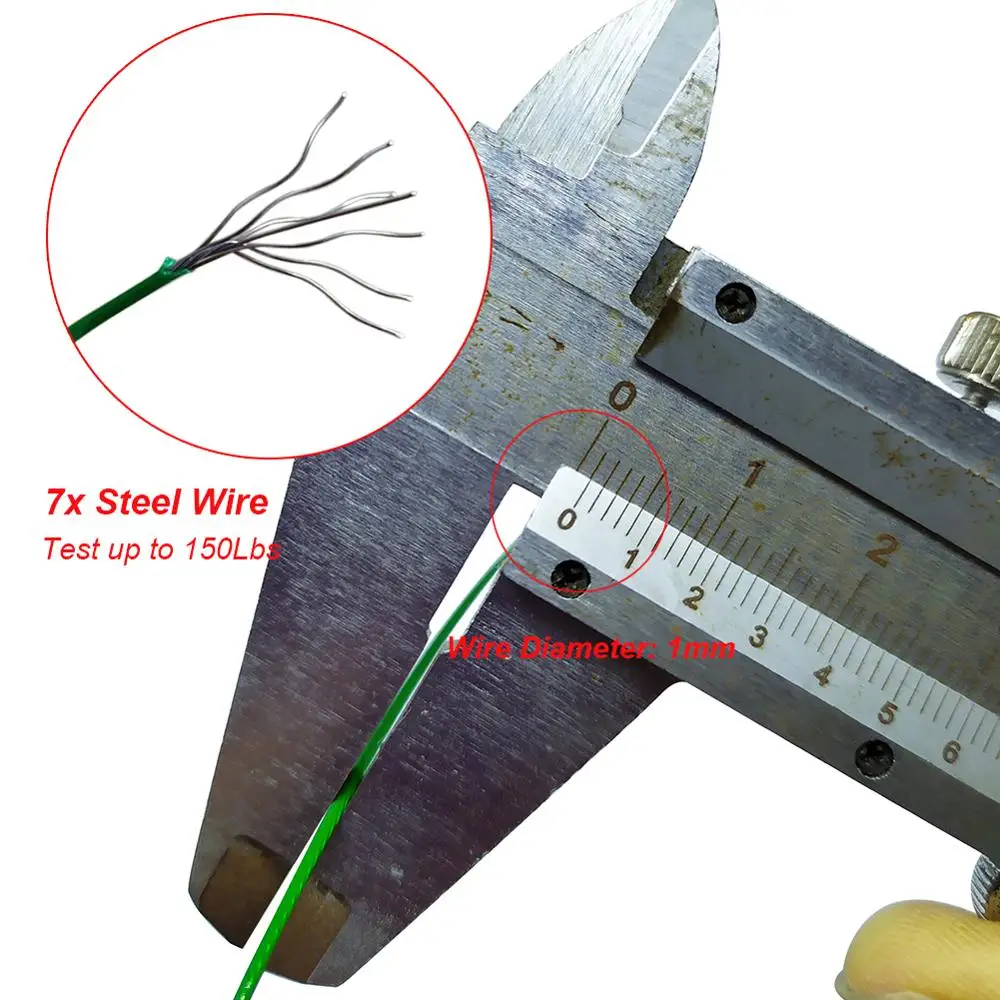 Cable de acero antimordedura para pesca con conector resistente - imagen 5