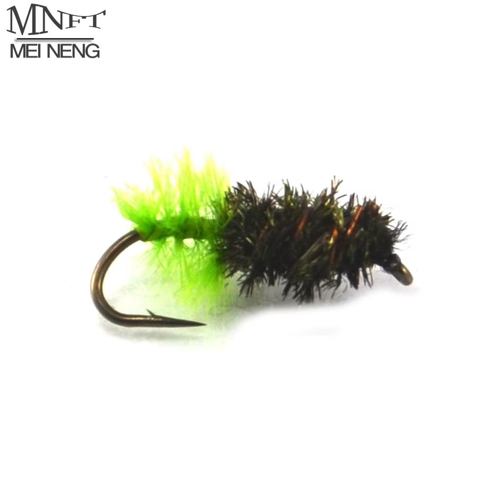 MNFT Ninfas Midge verde – Ninfa para trucha en río - imagen 4