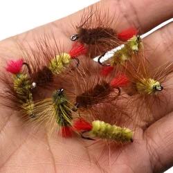 Bimoo anzuelo de trucha – Ninja y gusano lanoly, color mixto