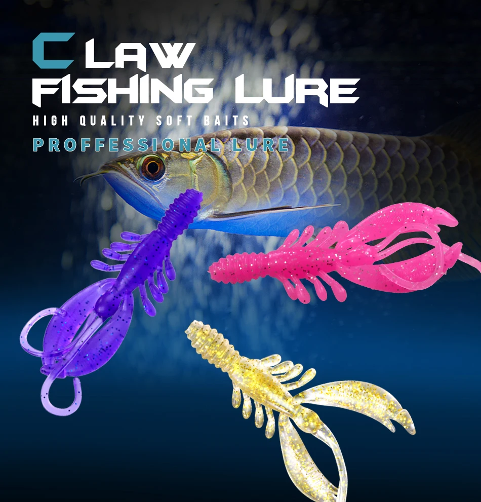 Pack de 45 señuelos blandos THKFISH en varios colores