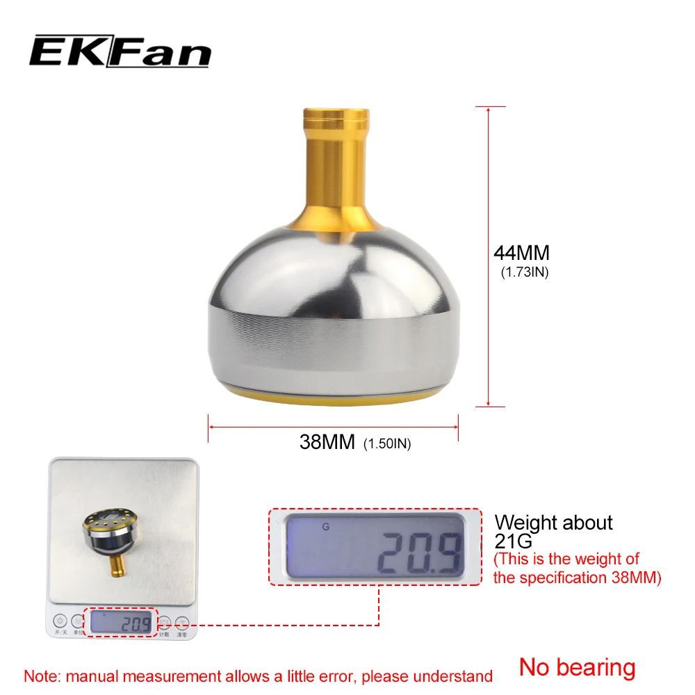 EKFan Manija Carrete 35mm – Aleación aluminio spinning - imagen 5