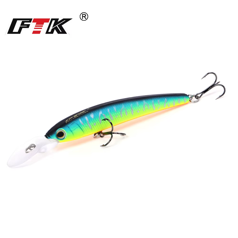 FTK Minnow Wobbler hundidor – Señuelo artificial para lubina y lucio - imagen 5