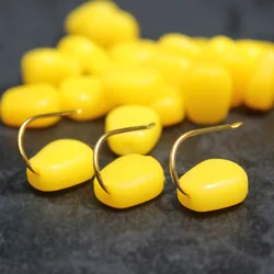 Cebo de carpa maíz simulado amarillo rojizo con aroma atrayente