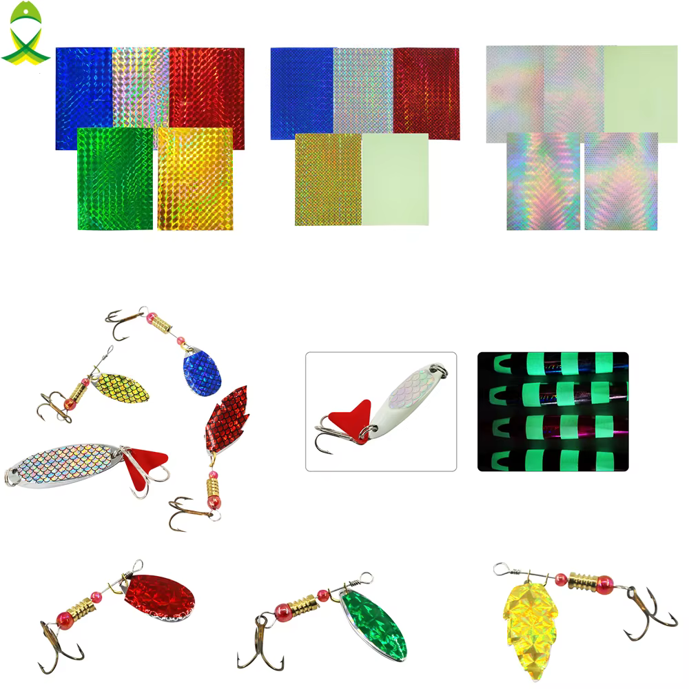 Cinta holográfica con escamas – Adhesivo reflectante para señuelos - imagen 2