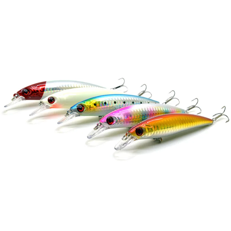 Señuelo Minnow duro de largo alcance con láser interno