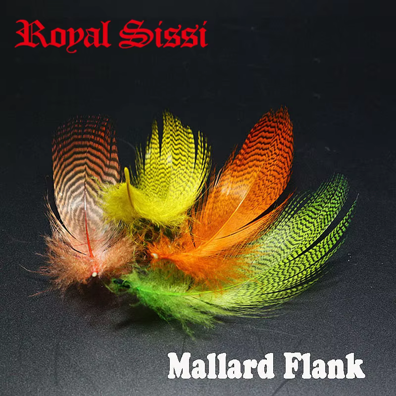 Royal Sissi Plumas de Ala Cerceta – 5 colores para moscas húmedas