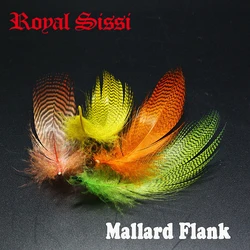 Royal Sissi Plumas de Ala Cerceta – 5 colores para moscas húmedas