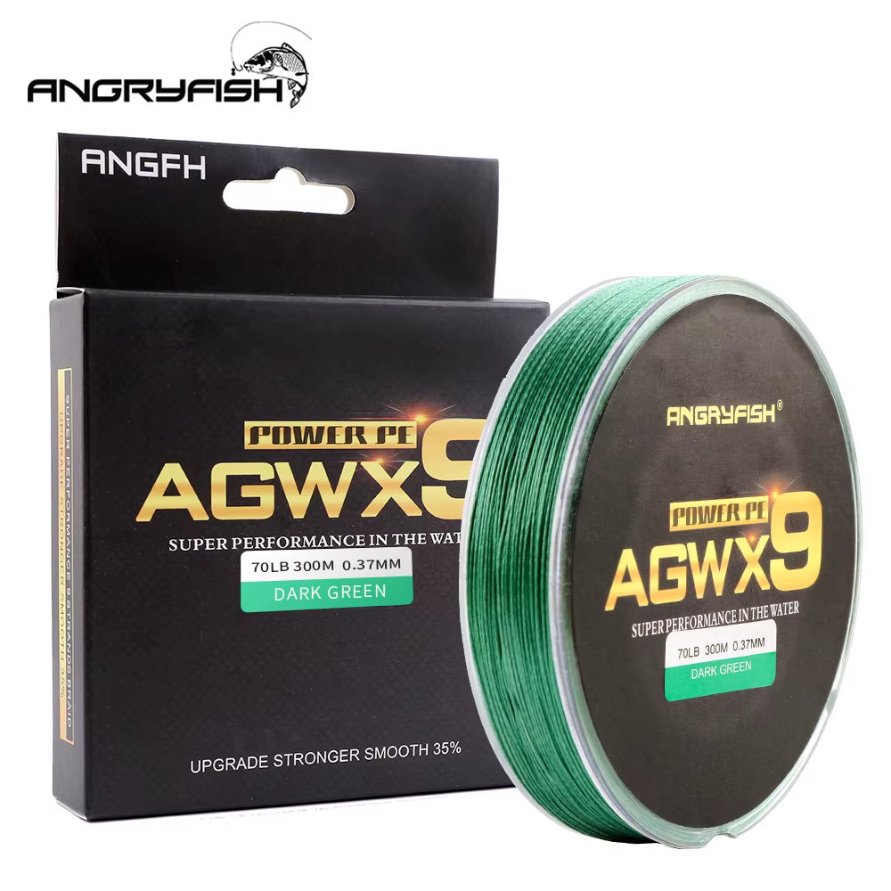 Línea trenzada PE Angryfish – Alta resistencia