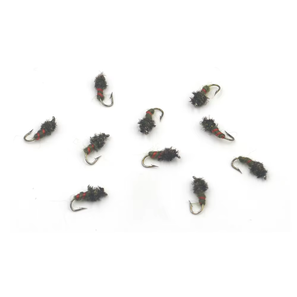 Midge Pavo Real Ninfa para trucha – Larva pupa MNFT - imagen 2