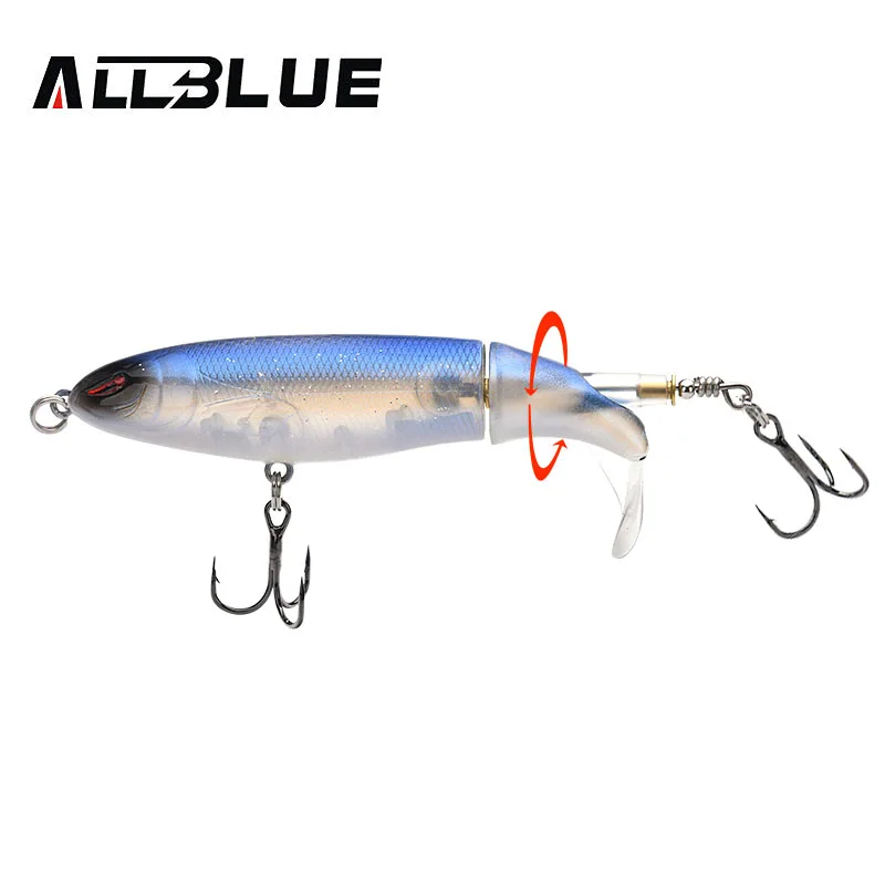 Allblue Whopper Popper – Señuelo popper con cola giratoria - imagen 3