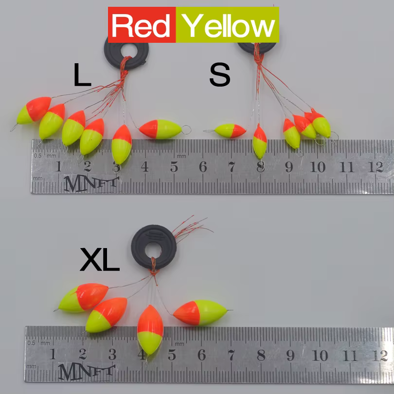 MNFT flotador de pesca ovalado alta visibilidad – Fácil uso tipo tapón - imagen 4
