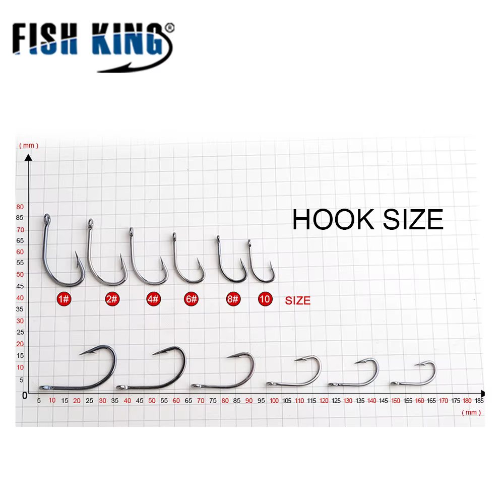 Anzuelos Carpa Fish King - Acero carbono con anillo alimentador - imagen 4