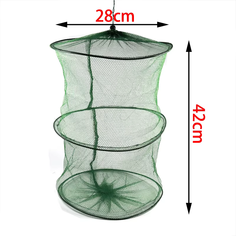 Red de Malla Plegable para Trucha y Carpa, 28x42cm