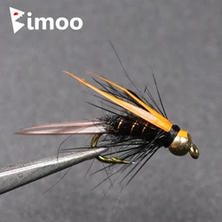 Ninfas Bimoo Psycho Prince – Cabeza de latón dorada para trucha