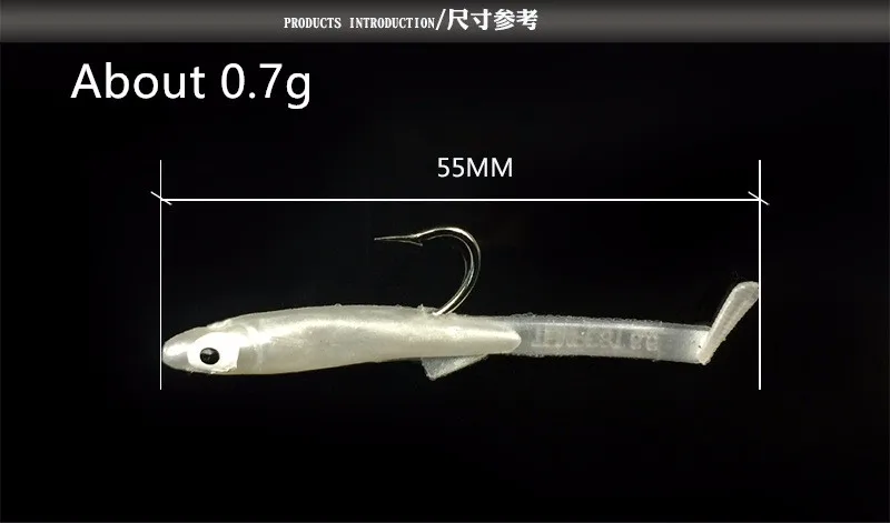 Detalle del anzuelo incorporado