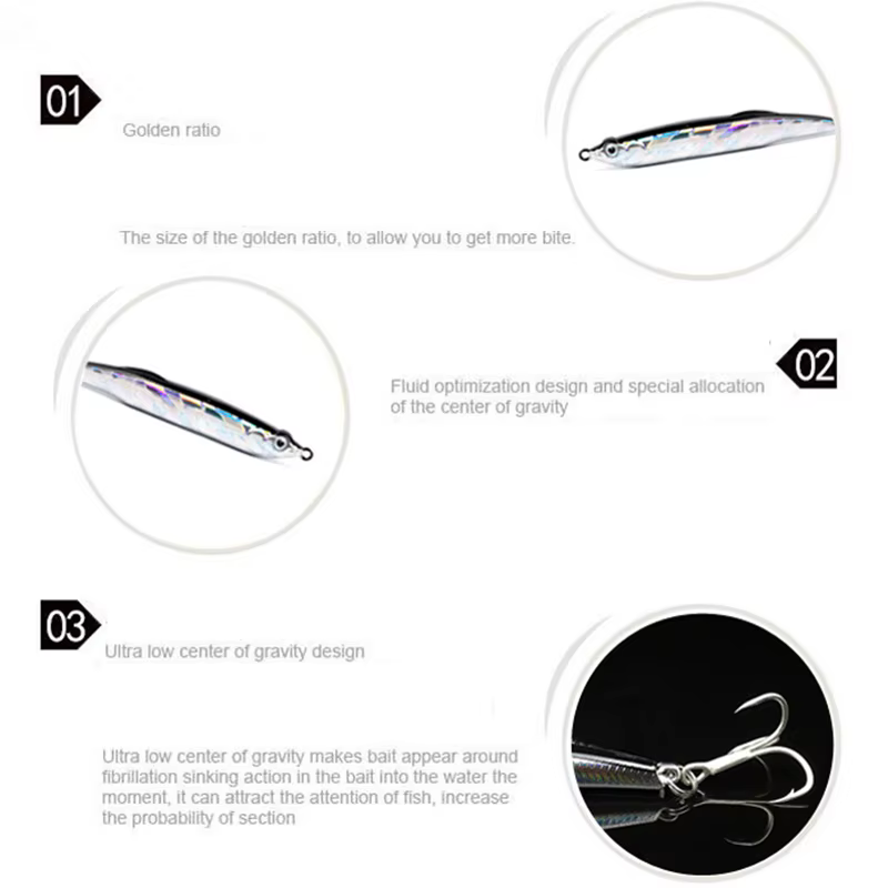 OUTKIT Thrill Pencil – Señuelo hundidor para Lucio - imagen 3