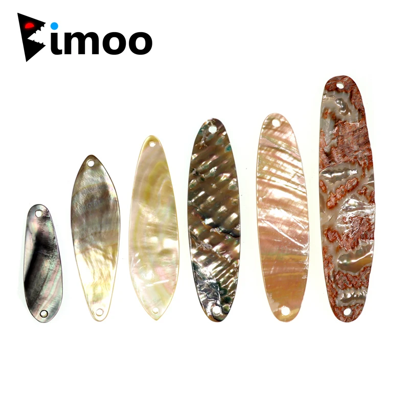Bimoo Cuchara Paua Natural - Concha de Abulón para señuelo de pesca - imagen 3