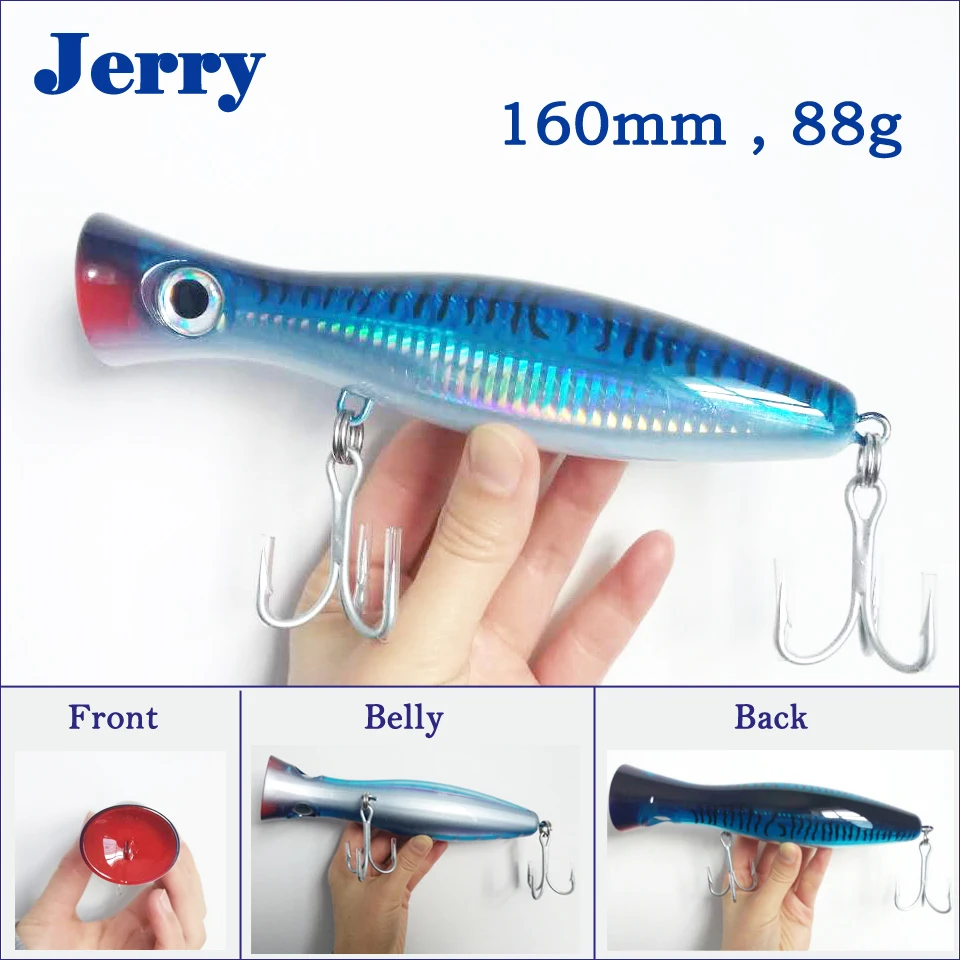 Popper Jerry de superficie – Señuelo para pesca en aguas profundas - imagen 4