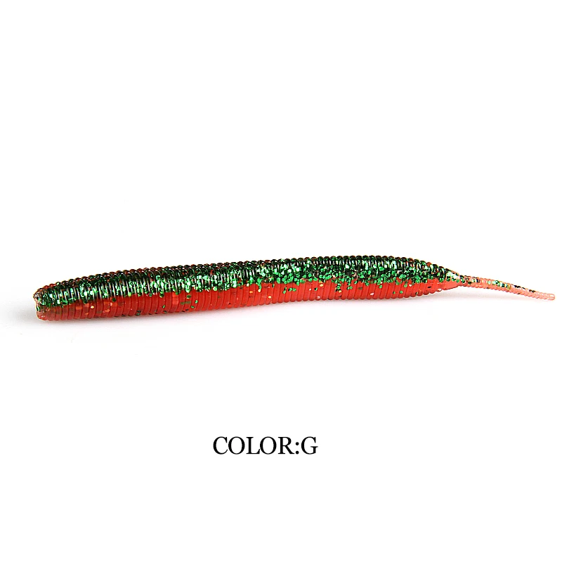 Gusano silicona doble color elástico exclusivo – cola de aguja - imagen 3