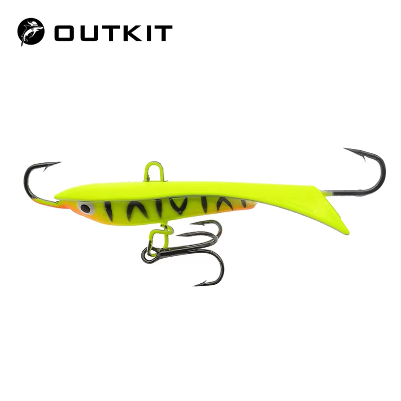Señuelo de hielo OUTKIT 6cm vista frontal