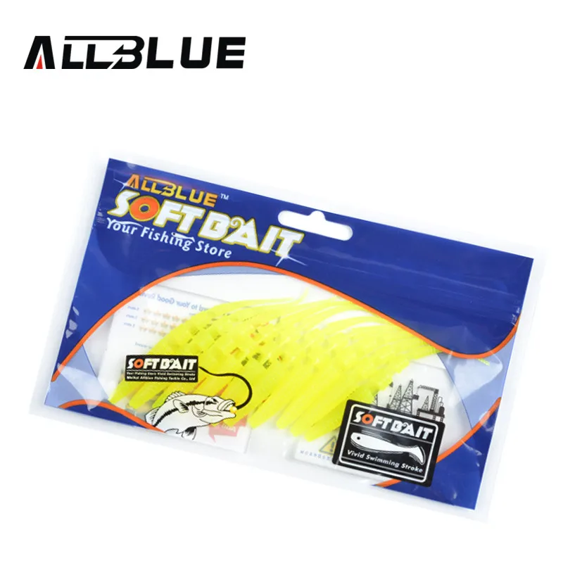 ALLBLUE Vinilos 80mm para pesca spinning – Señuelos flexibles - imagen 4