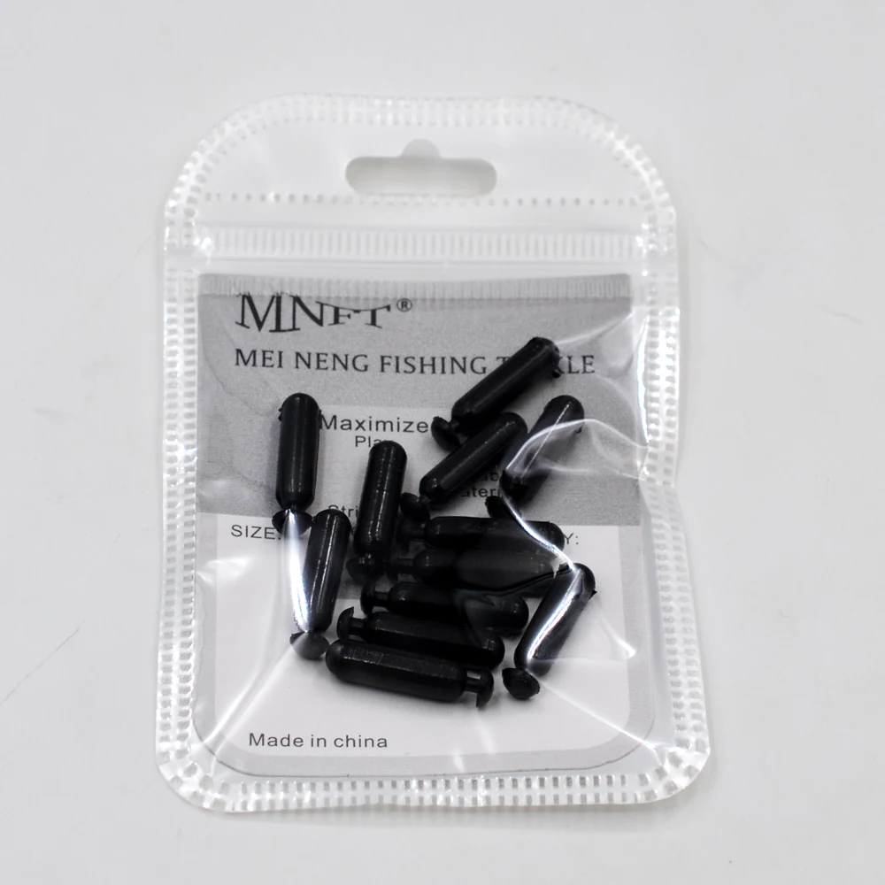 MNFT Sonajeros Jig Plástico Inserción – Señuelos Gusano Claro/Negro - imagen 4