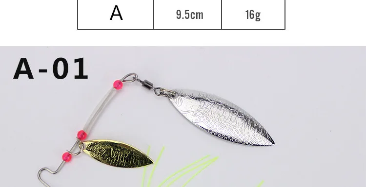 Señuelo en posición de pesca