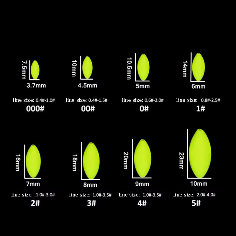 Flotador de Pesca Siete Estrellas Ovalado – Ideal para Carpa - imagen 4